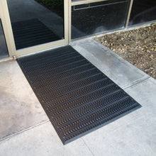 Load image into Gallery viewer, Rubber-Cal 03-213-BK Ultra Scraper Outdoor Rubber Commercial Entrance Mats, 3' x 5', Black