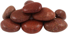 Load image into Gallery viewer, Margo Garden Products 1-3" 30lbs Rainforest Rosa Mexican Beach Pebbles, Medium, Red/Rose