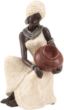 Load image into Gallery viewer, Deco 79 Benzara 44694 Table Top Polystone African Figure Sculpture
