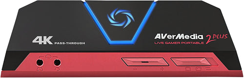 AVerMedia Live Gamer Portable 2 Plus, 4K Pass-Through, 4K Full HD 1080p60 USB Game Capture, Ultra Low Latency, Record, Stream, Plug & Play, Party Chat for XBOX, PlayStation, Nintendo Switch (GC513)