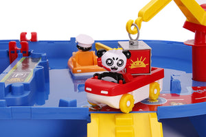 Jada Toys AquaPlay Ryan's World Water Playset, Indoor and Outdoor Water Toy, Red and Blue Water Table, 2 Characters, 2 Boats Included