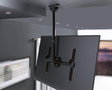 Load image into Gallery viewer, Promounts Apex Full Motion TV Ceiling Mount Bracket for 37-80” TVs up to 110 lbs, VESA from 200x200 to 600x400 with Bubble Level, Adjustable Height, 180° of Rotation, (UC-PRO310), Black