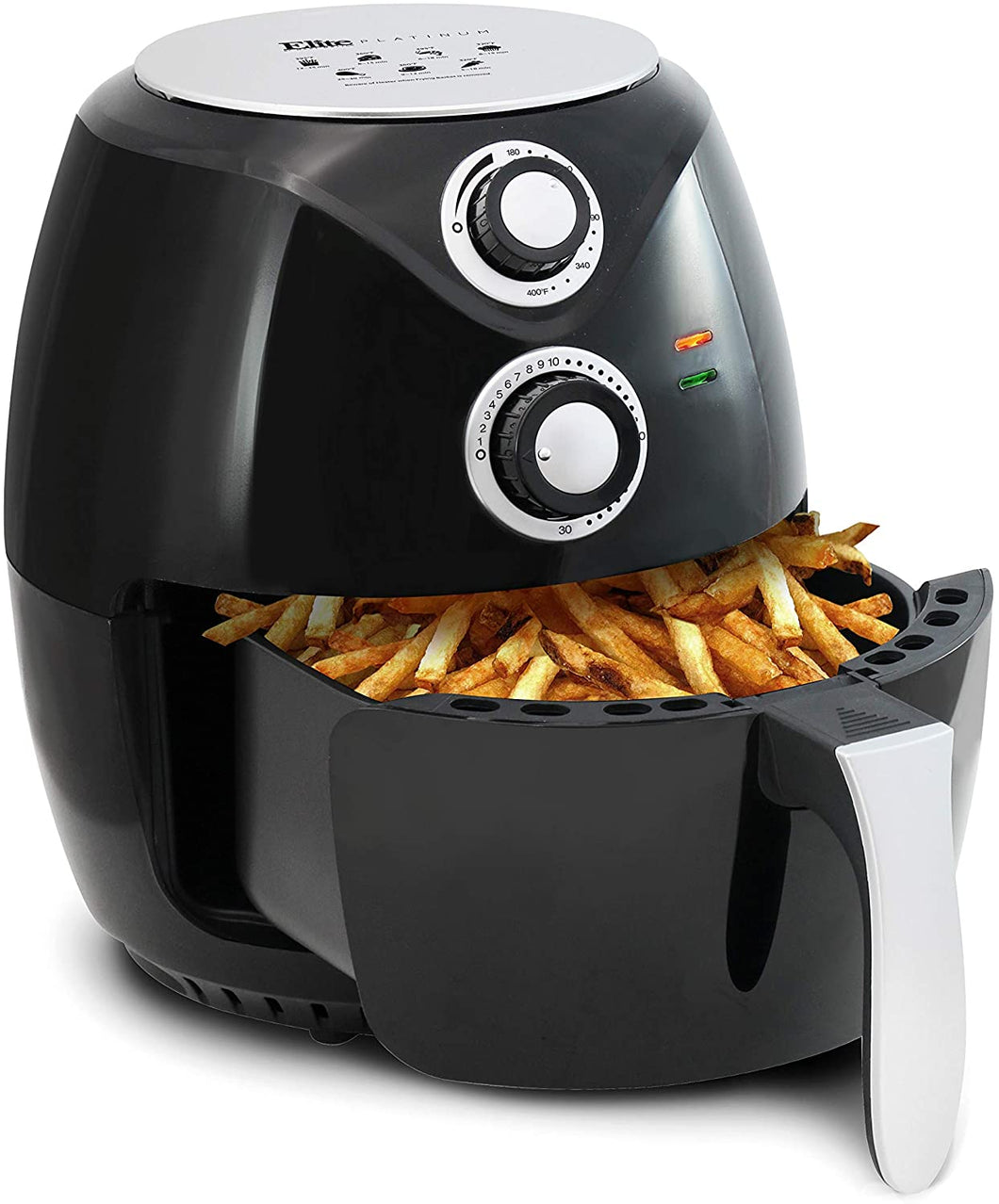 Elite Platinum EAF-668 Air Fryer, 3.8, Black