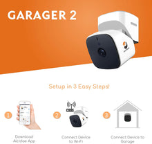 Load image into Gallery viewer, Alcidae Remotely Monitor and Control Garage Door Opener Through Phone, 2 Way Audio, 1080P Clear Image, Night Vision, Garager 2
