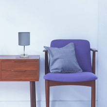 Load image into Gallery viewer, Simple Designs Home LT2007-PRP Simple Designs Chrome Mini Basic Table Lamp with Fabric Shade, 5.51" x 5.51" x 11.81", Purple