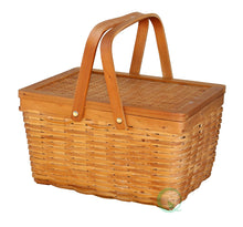 Load image into Gallery viewer, Vintiquewise(TM Rectangle Handwoven Chipwood Basket