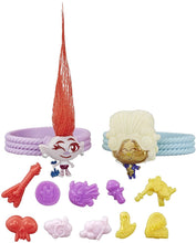 Load image into Gallery viewer, Trolls DreamWorks Tiny Dancers Friend Pack with 2 Tiny Dancers Figures, 2 Bracelets, and 10 Charms, Toy Inspired by The Movie World Tour
