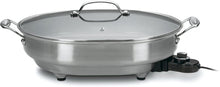 Load image into Gallery viewer, Cuisinart CSK-150 1500-Watt Nonstick Oval Electric Skillet,Brushed Stainless
