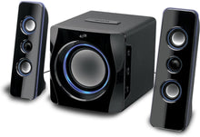 Load image into Gallery viewer, iLive Bluetooth Speaker System with Built-In Subwoofer, 7.28 x 8.86 x 7.28 Inches, Black (iHB23B)