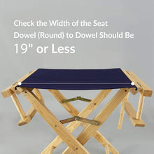 Load image into Gallery viewer, Casual Home Director Chair Canvas, 18.5&quot;W x 16&quot;D, White