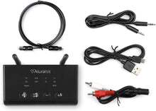 Load image into Gallery viewer, Aluratek Bluetooth 5 Audio Receiver &amp; Transmitter, Supports AUX, RCA and Optical Connections, aptX Low Latency, TV to Wireless Headphones, Airpods (ABCD54F)