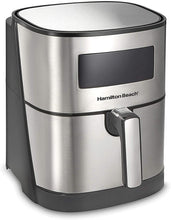 Load image into Gallery viewer, Hamilton Beach 5.3 Quart Digital Air Fryer Oven with 8 Presets, Easy to Clean Nonstick Basket, Black (35075)