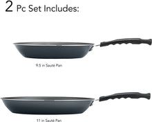 Load image into Gallery viewer, Tramontina PrimaWare 2-Piece Nonstick Saute Pan Set, Steel Gray