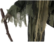 Load image into Gallery viewer, Haunted Hill Farm HHSKEL-2FLS Life-Size Animated Talking Skeleton Prop w/Moving Mouth, Battery-Operated Indoor/Outdoor Halloween Decoration, Color 1