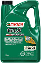 Load image into Gallery viewer, Castrol 60017 GTX High Mileage 5W-20 Synthetic Blend Motor Oil