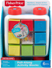 Load image into Gallery viewer, Fisher-Price Pull-Along Activity Blocks, Toy Wagon for Babies