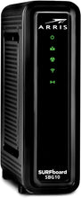 Load image into Gallery viewer, ARRIS SURFboard SBG10 DOCSIS 3.0 Cable Modem &amp; AC1600 Dual Band Wi-Fi Router, Approved for Cox, Spectrum, Xfinity &amp; others (black)