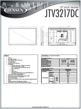 Load image into Gallery viewer, Jensen JTV3217DC 32&quot; LED Television with Integrated HDTV ATSC Tuner HD Ready 1080p, 720p, 480p