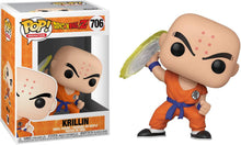 Load image into Gallery viewer, Krillin: Fun ko Pop! Animation Vinyl Figure &amp; 1 Compatible Graphic Protector Bundle (706 - 44263 - B)