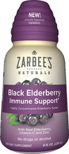 Load image into Gallery viewer, Zarbee's Naturals Black Elderberry Immune Support Highly Concentrated Syrup, 8 Fluid Ounce