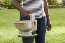 Load image into Gallery viewer, Scotts Wizz Hand-Held Spreader with EdgeGuard Technology - Apply Grass Seed, Fertilizer or Weed Control Products, Battery Powered, Holds up to 2,500 sq ft of Scotts Lawn Products