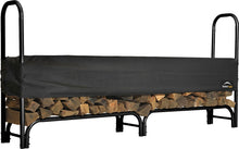 Load image into Gallery viewer, ShelterLogic 4' Adjustable Heavy Duty Outdoor Firewood Rack with Steel Frame Construction and Water-Resistant Cover