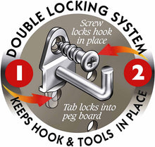 Load image into Gallery viewer, Triton Products 76983 DuraHook Kit Zinc Plated Steel Hook and Bin Assortment for DuraBoard 1/8-Inch and 1/4-Inch Pegboard, 83-Piece
