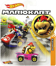 Load image into Gallery viewer, Hot Wheels Bowser Super Mario Kart Character Car Diecast 1:64 Scale