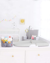 Load image into Gallery viewer, Skip Hop Changing Pad: Easy-Clean Cushioned Foam Diaper Changing Pad with Tuck-Away Toy Bar, Grey