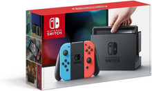 Load image into Gallery viewer, Nintendo Switch – Neon Red and Neon Blue Joy-Con