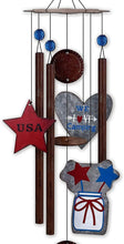 Load image into Gallery viewer, Sunset Vista Designs 93180 Galvanized Metal Vintage Americana Wind Chime, Camper