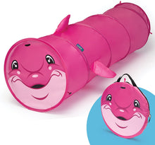 Load image into Gallery viewer, GigaTent 72&quot; Long (6 Feet) pop up Dolphin Play Tunnel  Indoors &amp; Outdoors Pink