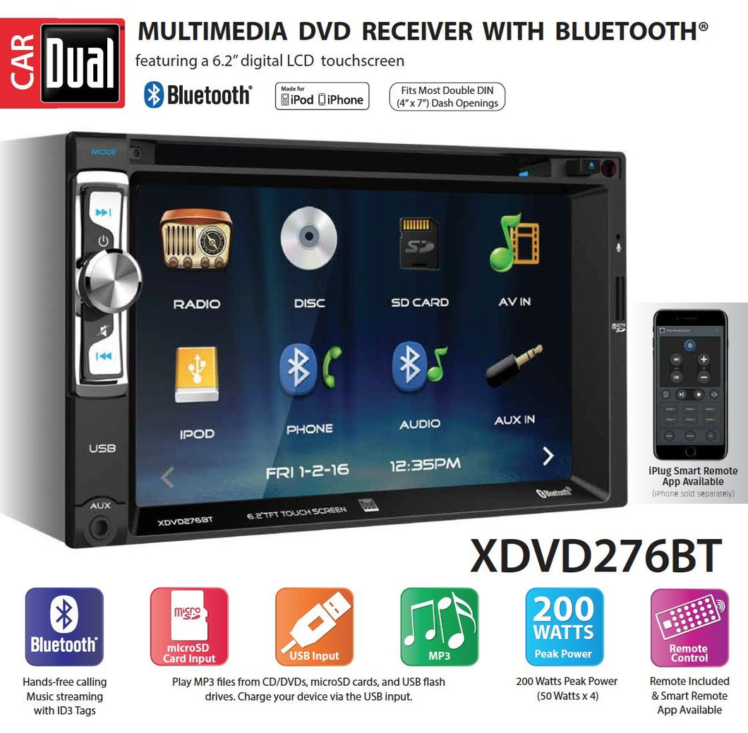 Dual XDVD276BT 6.2