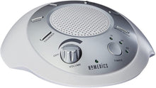 Load image into Gallery viewer, White Noise Sound Machine Portable Sleep Therapy for Home, Office, Baby &amp; Travel 6 Relaxing &amp; Soothing Nature Sounds, Battery or Adapter Charging Options, Auto-Off Timer HoMedics