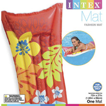 Load image into Gallery viewer, Intex Inflatable Fashion Air Mat, 72&quot; X 27&quot;, 1 Pack (Colors May Vary)