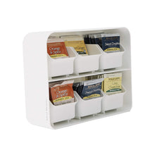 Load image into Gallery viewer, Mind Reader 6 Drawer Tea Bag Holder and Organizer, White