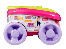 Load image into Gallery viewer, Mega Bloks Block Scooping Wagon Building Set Pink