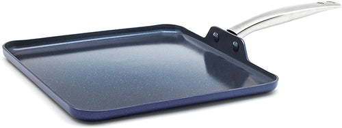 Blue Diamond Cookware Toxin Free Ceramic Metal Utensil Dishwasher, 11'' Griddle