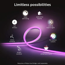 Load image into Gallery viewer, Philips Hue White &amp; Color Ambiance Outdoor LightStrip 5m/16ft (Requires Hue Hub, Works with Amazon Alexa Apple HomeKit and Google Assistant)