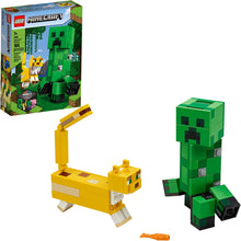 Load image into Gallery viewer, LEGO Minecraft Creeper BigFig and Ocelot Characters 21156 Buildable Toy Minecraft Figure Gift Set for Play and Decoration, New 2020 (184 Pieces)