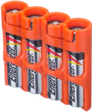Load image into Gallery viewer, Storacell by Powerpax SlimLine AAA 6-Pack Battery Caddy, Orange