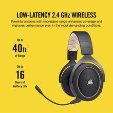 Load image into Gallery viewer, CORSAIR HS70 Wireless Gaming Headset - 7.1 Surround Sound Headphones for PC - Discord Certified - 50mm Drivers