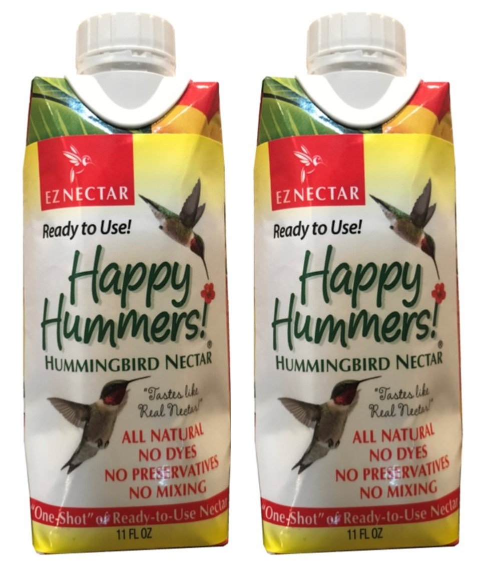 EZNectar Refill One-Shot - The Only Ready-to-Use Hummingbird Nectar Exactly Like Flower Nectar. Patented, No Preservatives or Dyes, Hummingbird Food - Nectar (2 Piece) 22 FL OZ Total