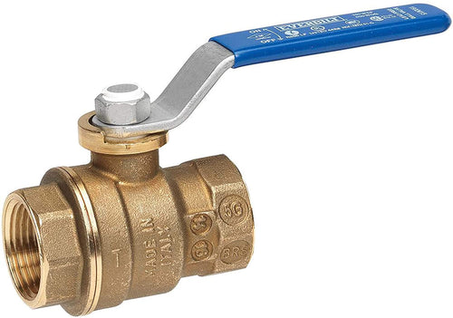 in. Lead Free Brass Threaded FPT FPT Ball Valve