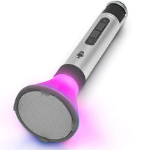Load image into Gallery viewer, Singing Machine 2-Pk. Duet Karaoke Microphones with Portable Bluetooth Speaker