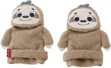 Load image into Gallery viewer, Fisher-Price Sloth Activity Socks, Adjustable Pair of Wearable Baby Rattle Toys