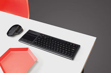 Load image into Gallery viewer, Logitech K400 Plus Wireless Living-Room Touch TV Keyboard with Easy Media Control and Built-in Touchpad, Works with Windows, Android, Long Battery Life, USB Unifying Connection, 2.4GHz