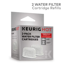 Load image into Gallery viewer, Keurig Water Filter Refill Cartridges, 2 count, For use with Keurig 2.0 and 1.0/Classic K-Cup Pod Coffee Makers