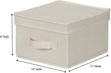 Load image into Gallery viewer, Household Essentials Natural Canvas Storage Box