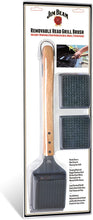 Load image into Gallery viewer, Jim Beam JB0117 Large Wood Grill Cleaning Brush with 2 Extra Brush Heads in Clam Shell